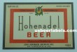 Hohenadel Beer Label