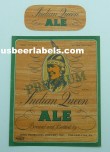  Indian Queen Premium Ale Beer Label