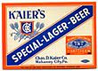  Kaier's Special Lager Beer Label