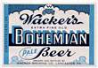 Wackers Bohemian Pale Beer Label