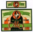  Old Mule Brand Ale Beer Label