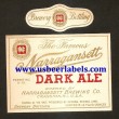  Narragansett Dark Ale Beer Label