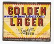  Golden Lager Beer Label