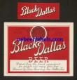  Black Dallas Beer Beer Label