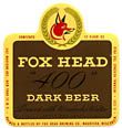  Fox Head 400 Dark Beer Label