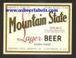  Mountain State Lager Beer Label